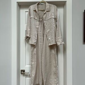 Elegant Cream Two-Piece Set